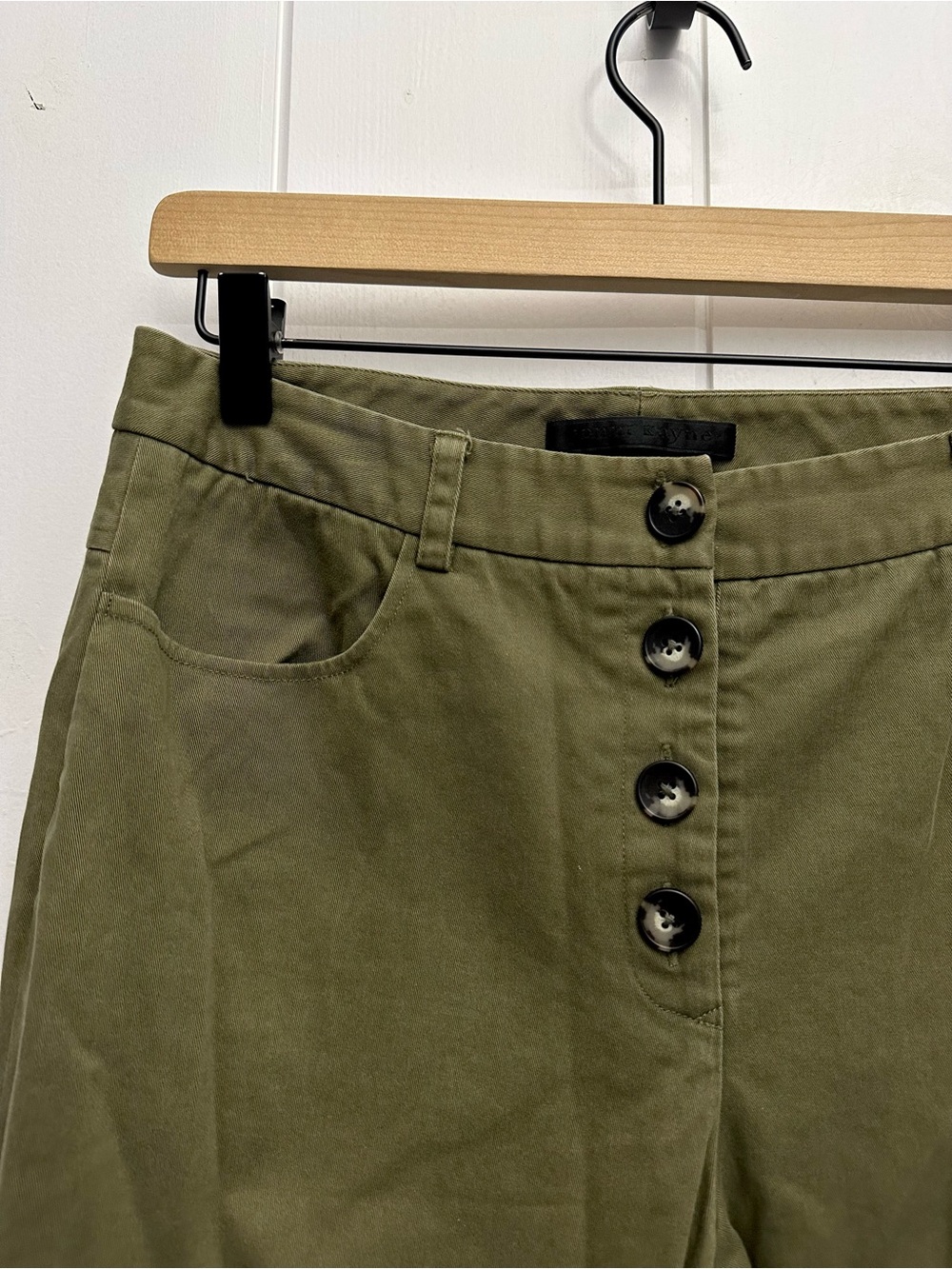 Jenni Kayne Bardot Pant In Olive Size 6 - Picture 8 of 11